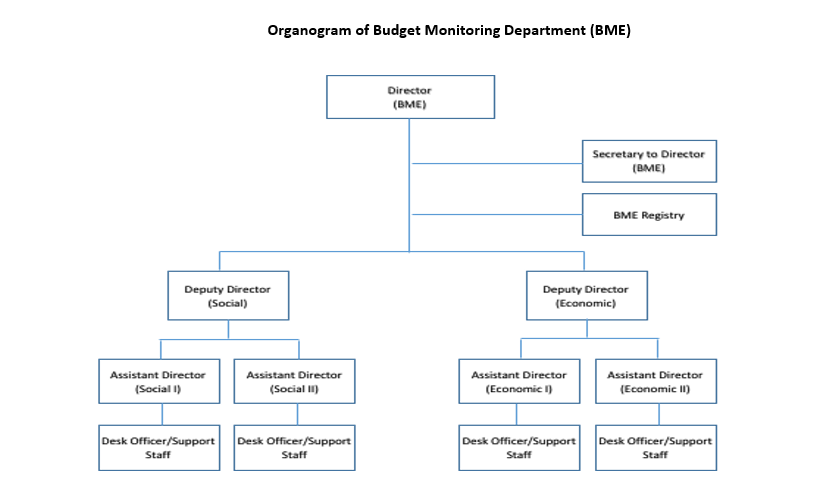 budget monitoring organogram